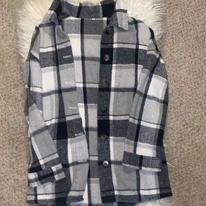 Thicker material button down flannel